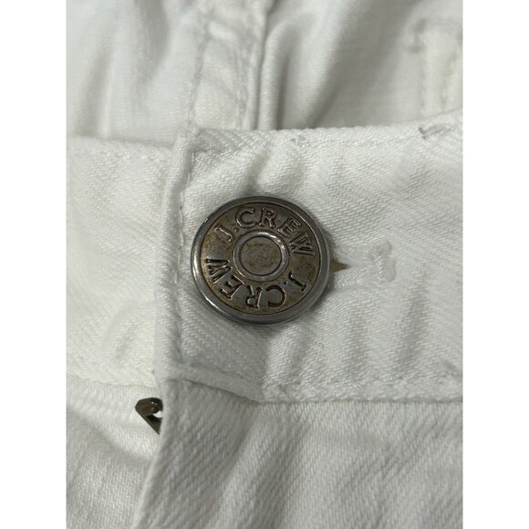 J.Crew Matchstick Womens White Denim Jeans Size 29R Straight Fit Classic Style - Picture 7 of 10